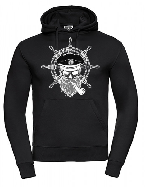 Men`s Authentic Hooded Sweat druck Seemann Steuerrad