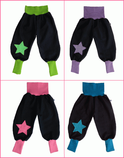 Pumphosen mit Applikation Sterne